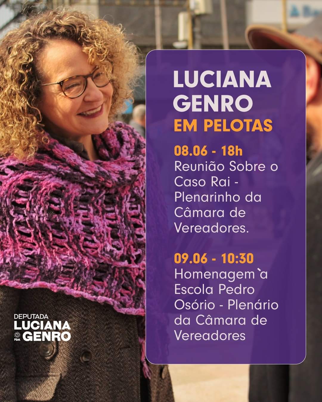 Luciana Genro em Pelotas